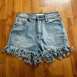 Ocean Drive Casual frayed hem Denim Shorts